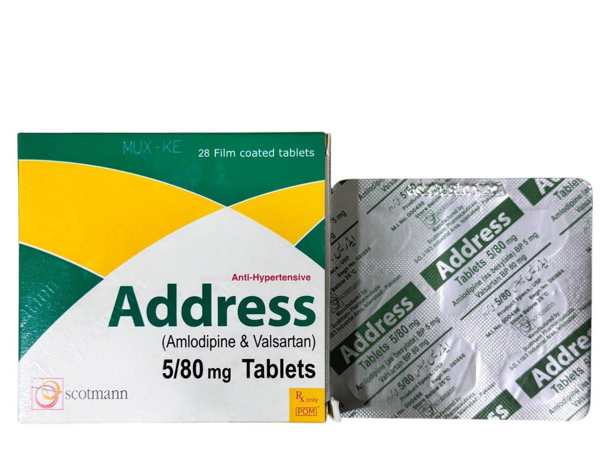 Address Tablets 5Mg/80Mg (1 Strip = 7 Tablets)