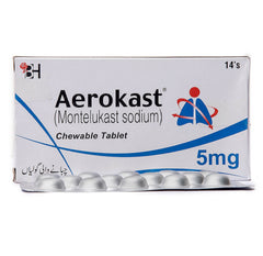 Aerokast Tablets 5Mg (1 Box = 14 Tablets)