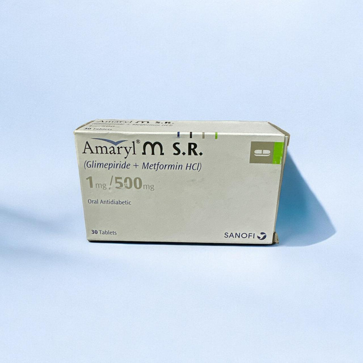Amaryl MSR Tablets 1Mg/500Mg (1 Strip = 10 Tablets)