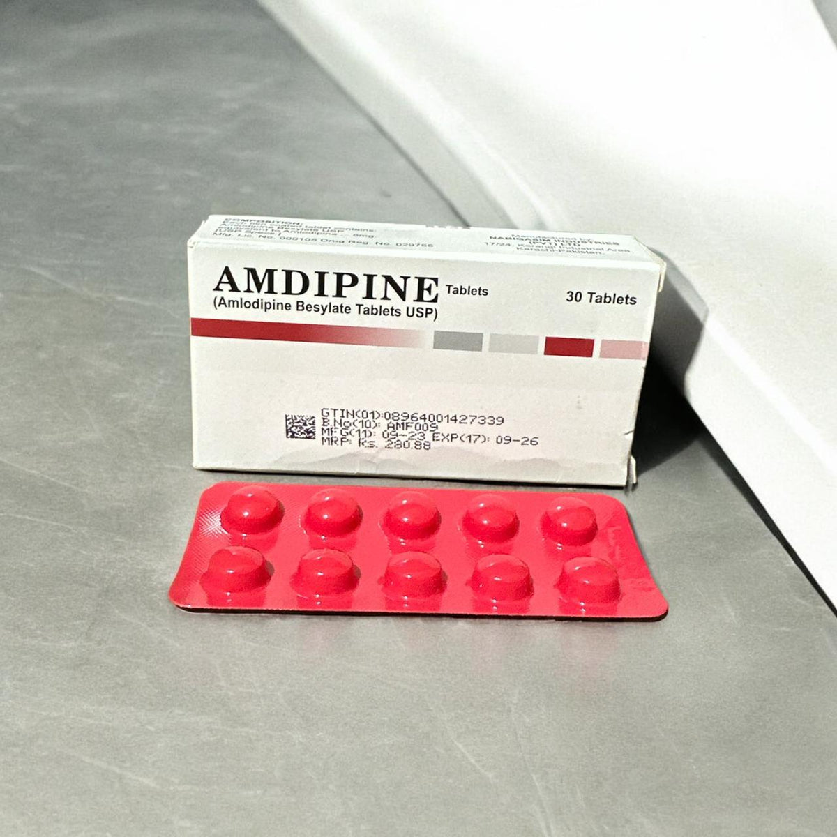 Amdipine 5mg Tablet (1Strip=10Tablets)