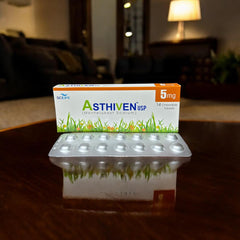 Asthiven Tablets 5Mg (1 Strip = 14 Tablets)