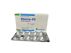 Atorva 20mg Tablet (1 Strip = 10 Tablets)