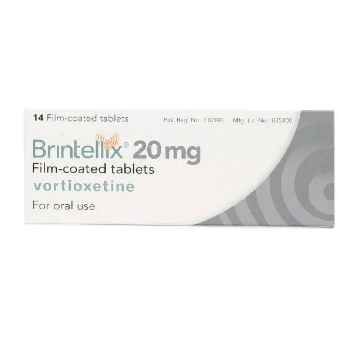 Brintellix Tablets 20Mg (1 Box = 14Tablets)