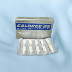 Caldree DS Tablets 600+400 (1 Strip = 10 Tablets)