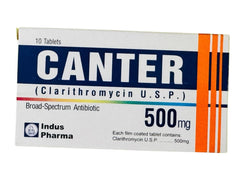 Canter Tablets 500Mg (1 Box = 1 Strip)(1 Strip = 10 Tablets)