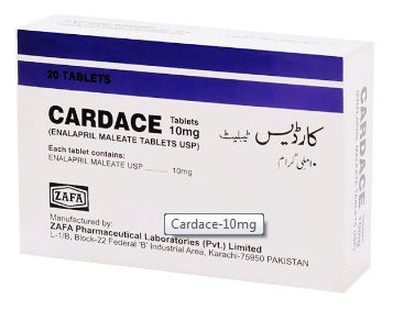 Cardace Tablets 10Mg (1 Box = 2 Strips) (1 Strip = 10 Tablets)