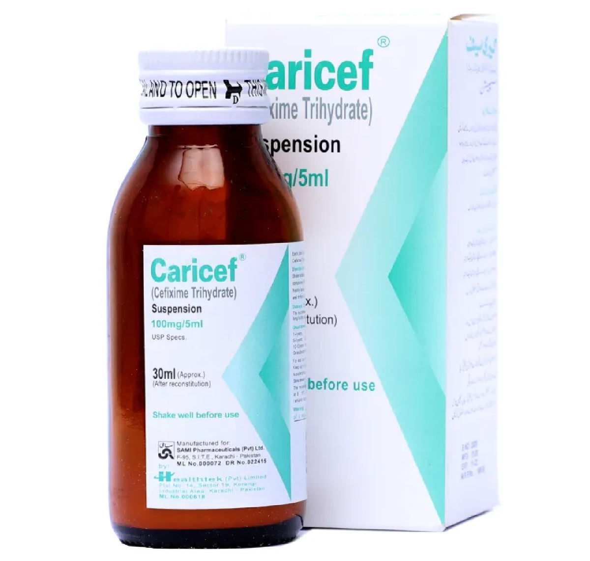 Caricef 30Ml Suspension 100Mg/5Ml