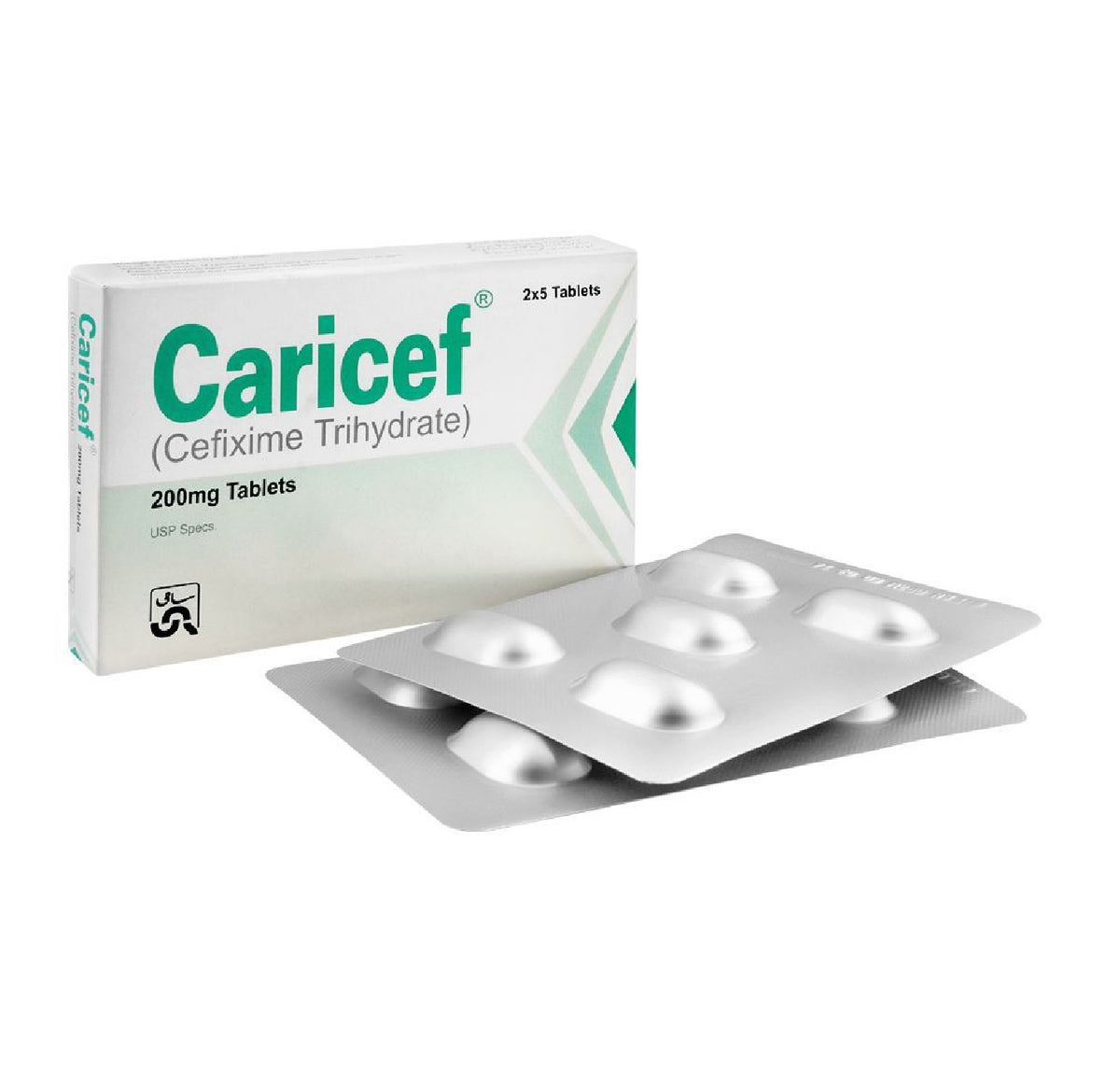 Caricef Capsules 200Mg (1 Strip = 5 Capsules)
