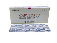 Carveda Tablets 3.125Mg (1 Box = 10 Tablets)