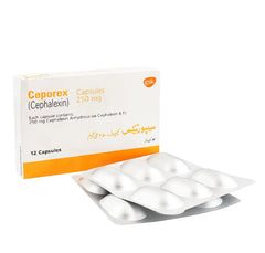 Ceporex Capsules 250Mg (1 Strip = 6 Capsules)