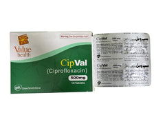 CipVal Tablets 500Mg (1 Box = 10 Tablets)