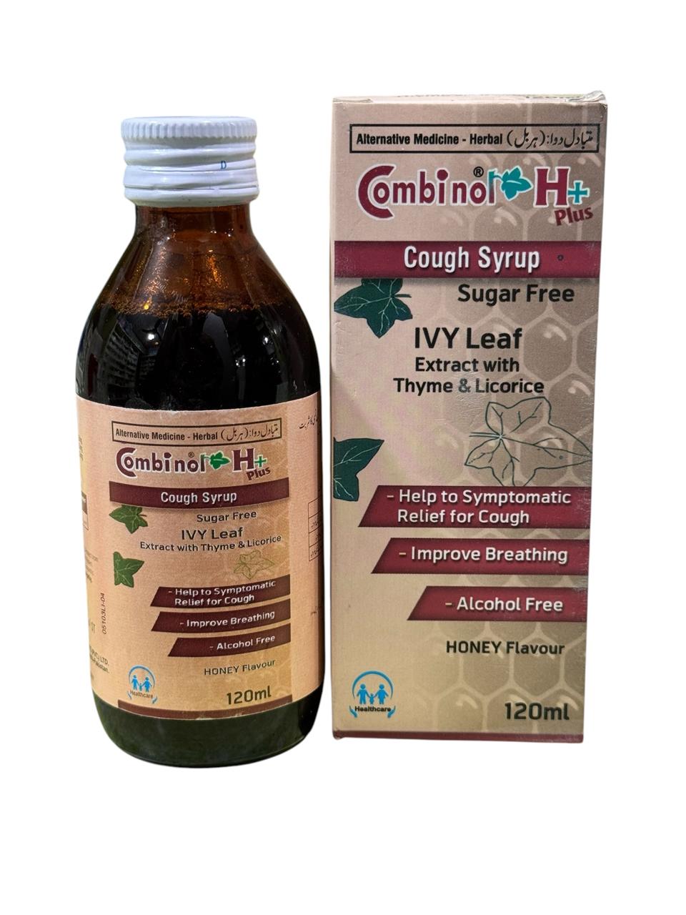 Combinol H Plus Sugar free Syrup 120Ml