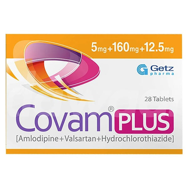 Covam Plus Tablets 5/160/12.5Mg  (1 Strip = 7 Tablets)