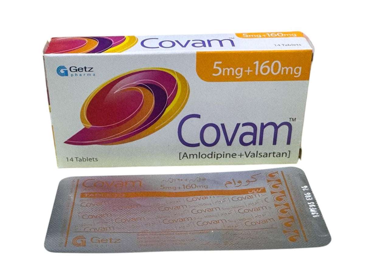 Covam Tablets 5Mg+160Mg (1 Strip = 7 Tablets)