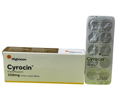 Cyrocin Tablets 250Mg (1 Box = 10 Tablets)