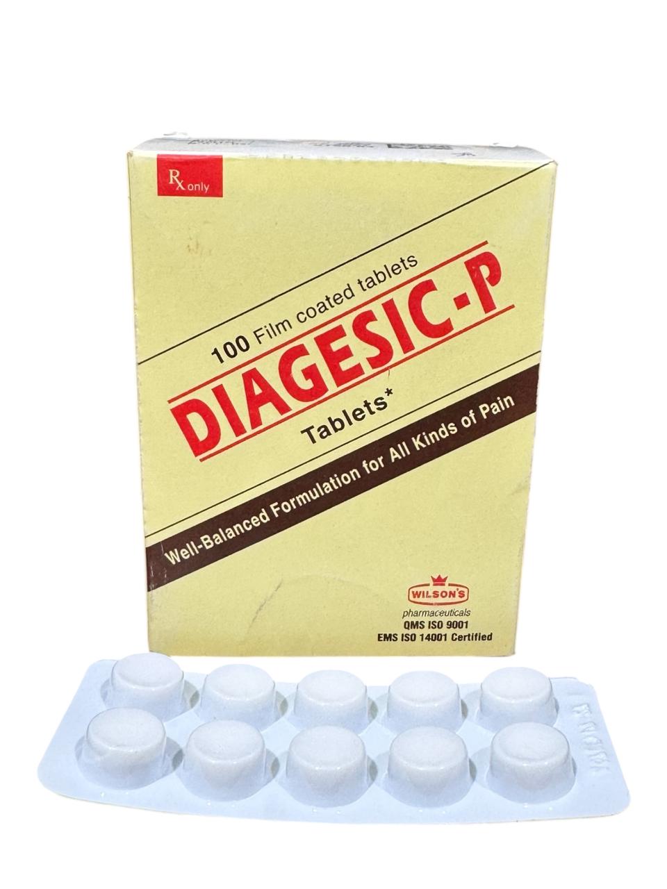 Diagesic -P Tablets 500Mg/3Mg/70Mg (1 Strip = 10 Tablets)