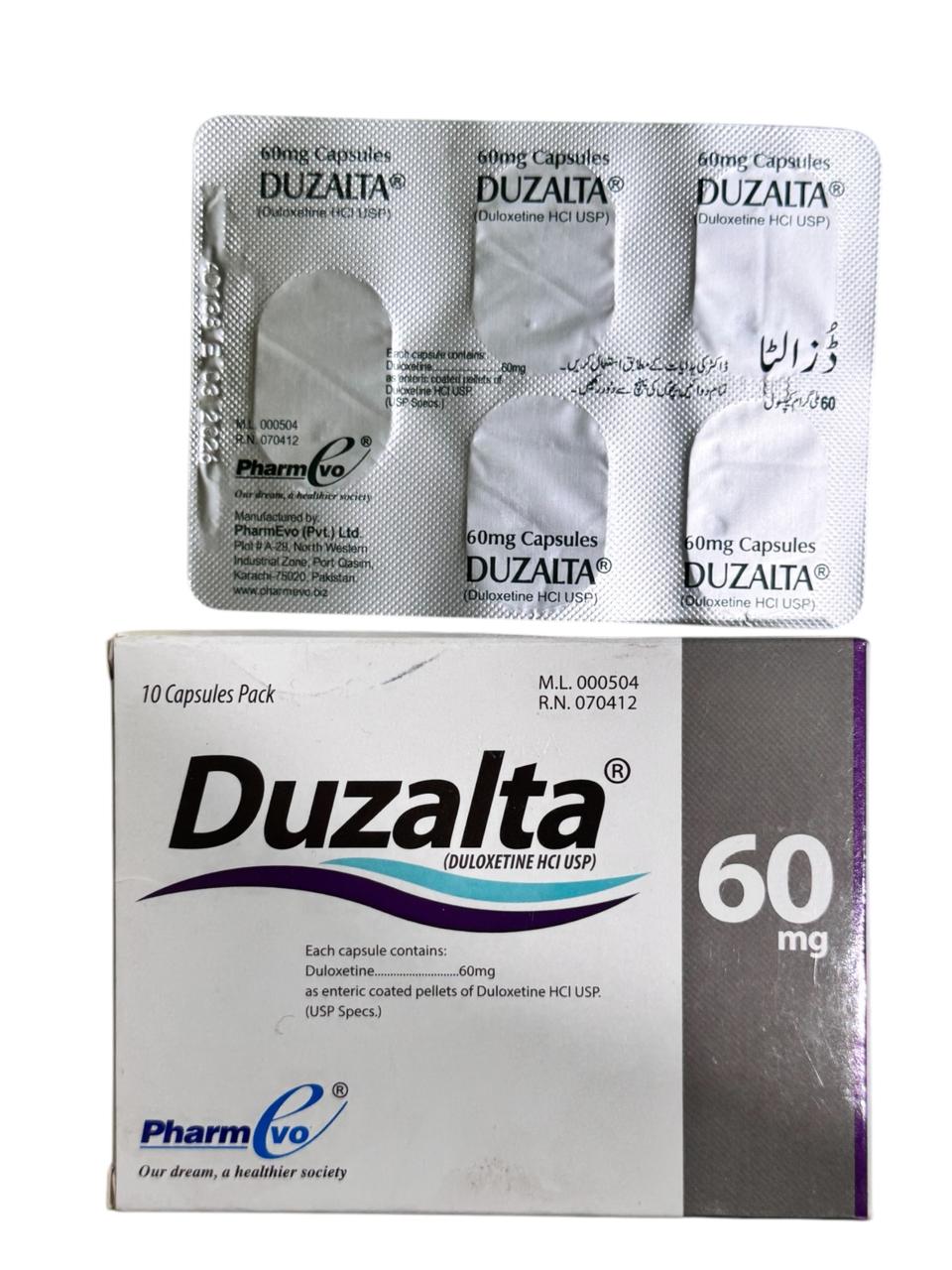 Duzalta Capsules 60Mg (1 Strip = 5 Capsules)