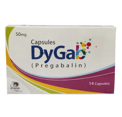 Dygab Capsules 50Mg (1 Strip = 7 Capsules)