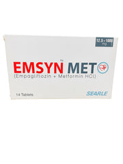 EMSYN-Met Tablets 12.5Mg/1000Mg (1 Strip = 7 Tablets)