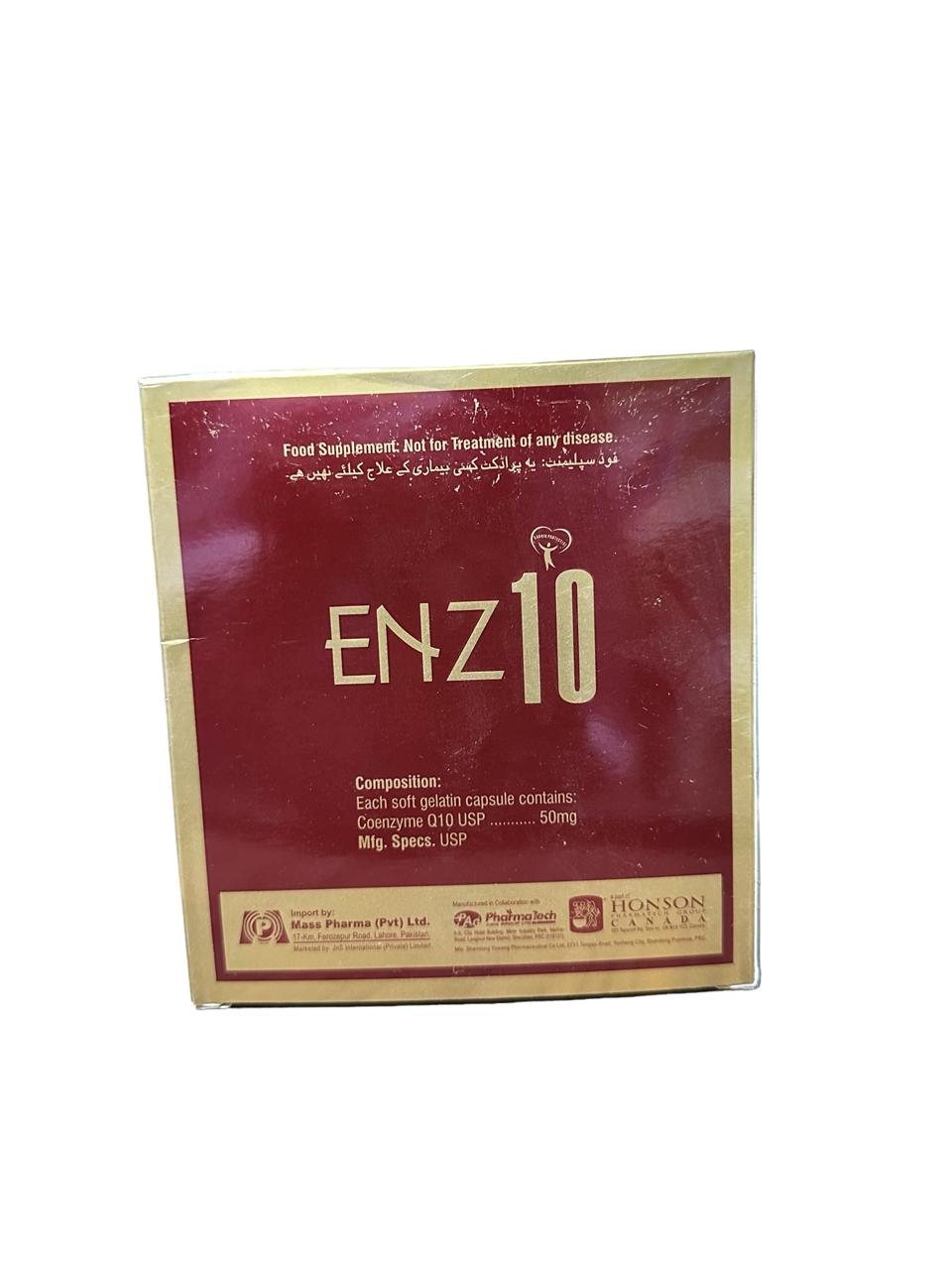 Enz10 Capsules 50Mg (1 Strip = 10 Capsules)