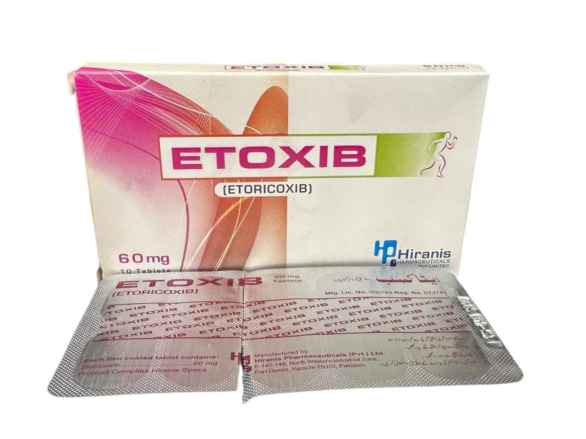 Etoxib Tablets 60Mg (1 Box = 1 Strip) (1 Strip = 10 Tablets)