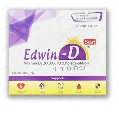 Edwin-D Softgel Capsules 200,000Iu (1 Box = 1 Capsule)