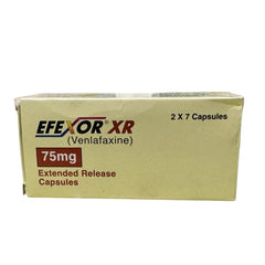 Efexor XR 75mg ( 1 strip = 7 tablets)