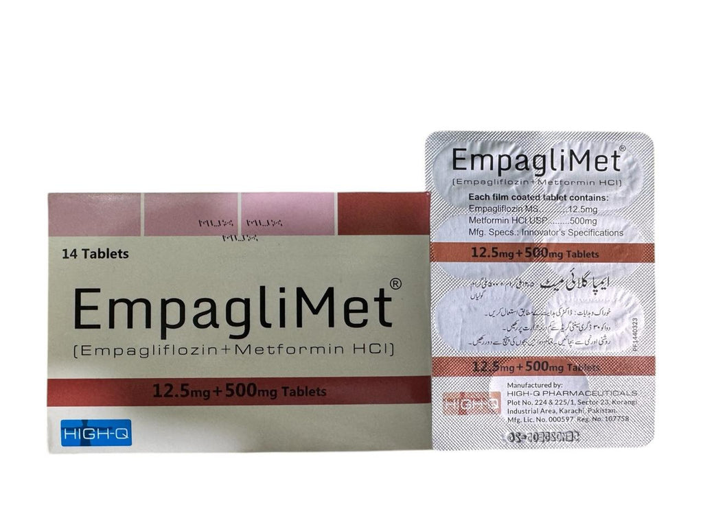 Empagli-Met Tablets 12.5+500Mg (1 Strip = 7 Tablets) – Multan Plus Pharmacy