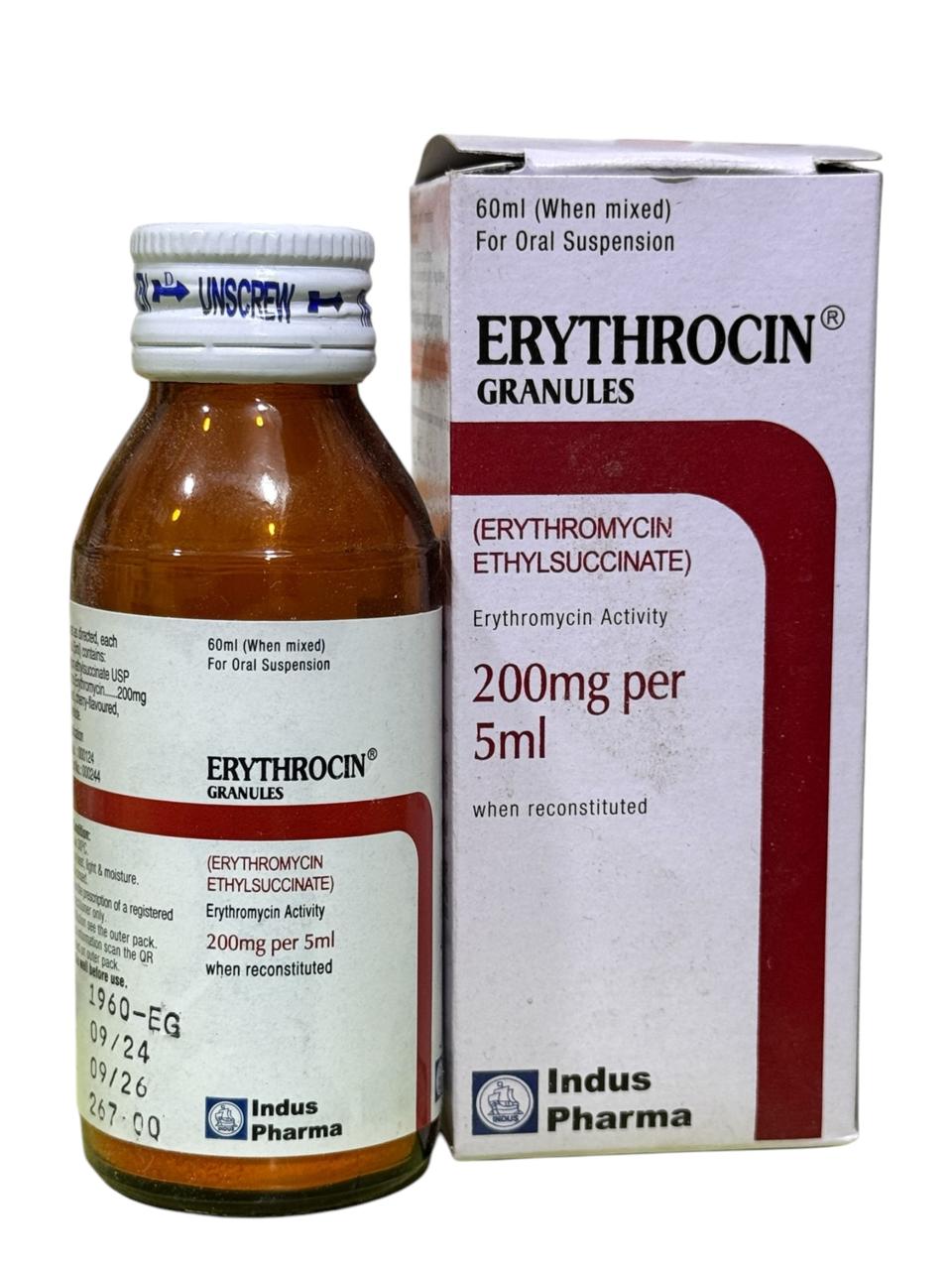 Erythrocin 60ml Suspension 200mg/5ml