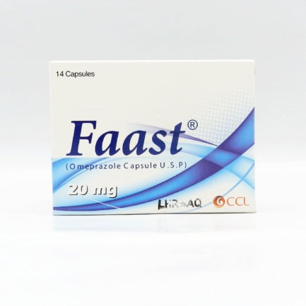 Faast Capsules 20Mg (1 Box = 2 Strips) (1 Strip = 7 Capsules)