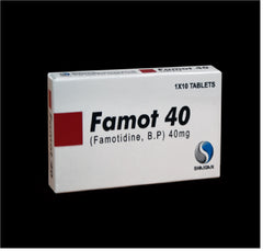 Famot Tablets 40Mg (1 Strip = 10 Tablets)