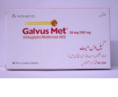 Galvus Met Tablets 50Mg/500Mg (1 Strip = 10 Tablets)