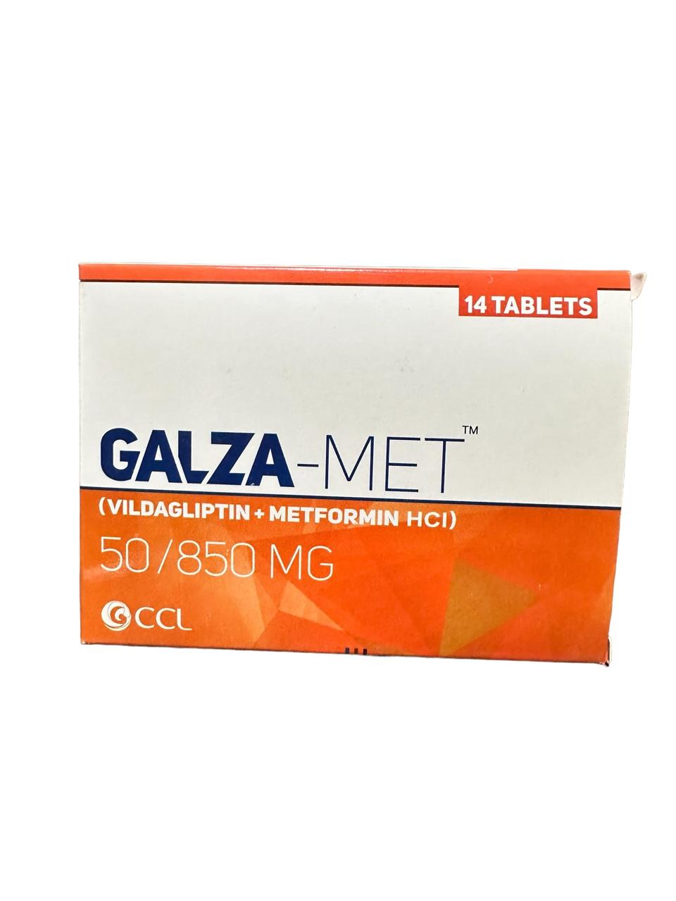 Galza-Met Tablets 50Mg/850Mg (1 Strip = 7 Tablets)