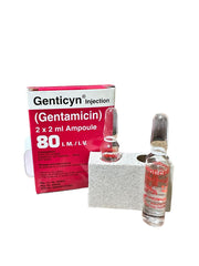 Genticyn Im/Iv Injection 80Mg (1 Box = 2 Ampoules)