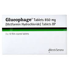 Glucophage Tablets 850Mg (1 Strip = 10 Tablets)