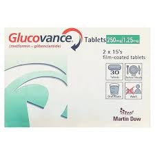 Glucovance Tablets 250/1.25Mg (1 Strip = 15 Tablets)