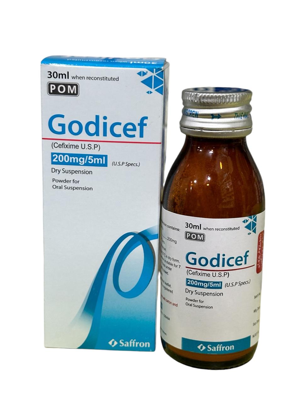 Godicef 30Ml Suspension 200Mg/5Ml
