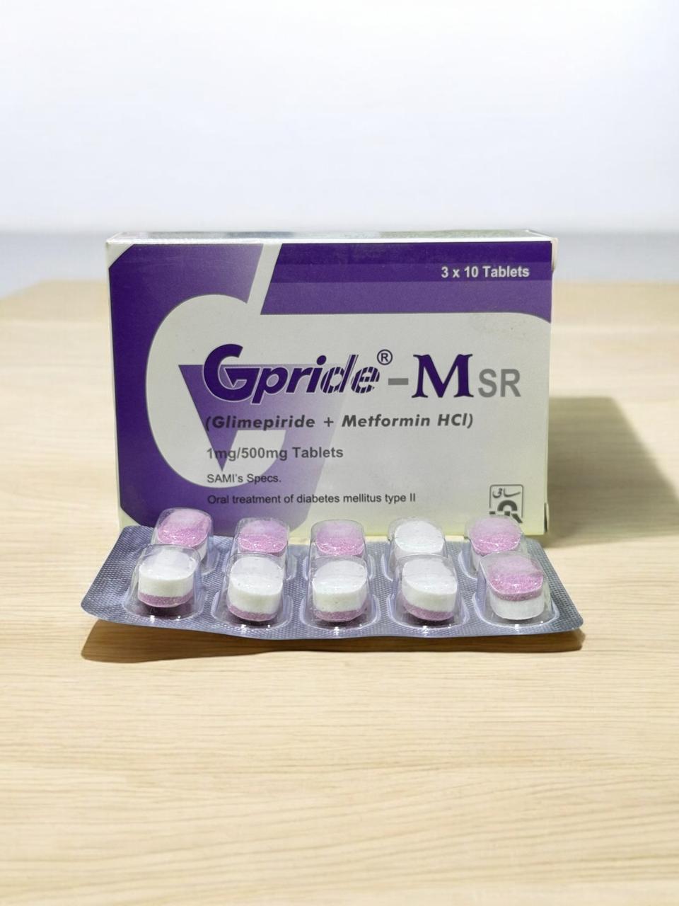 Gpride-Msr  Tablets 1/500Mg (1 Strip = 10 Tablets)