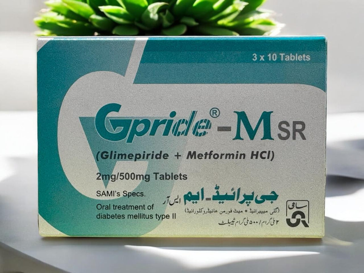 Gpride-Msr  Tablets 2/500Mg (1 Strip = 10 Tablets)