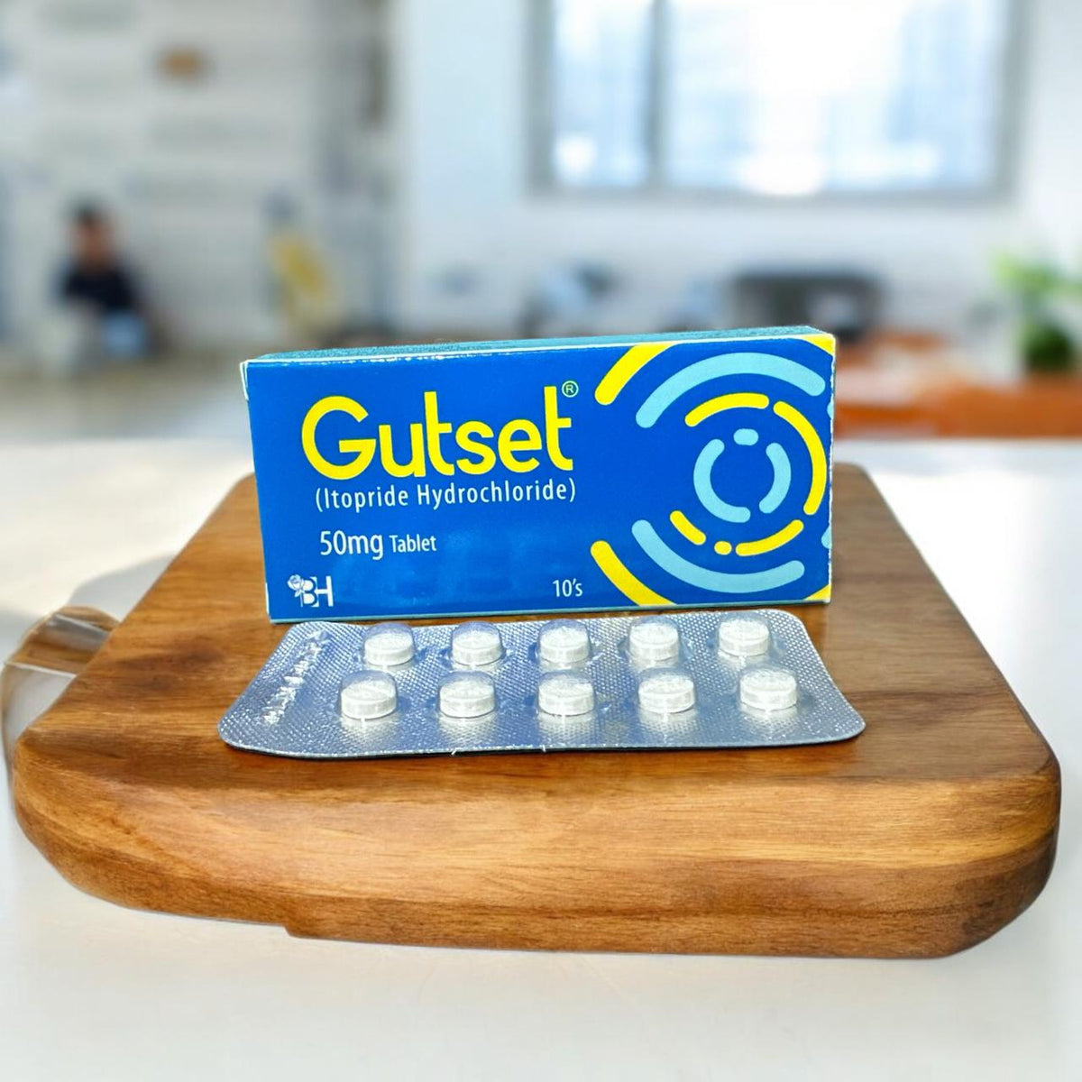 Gutset Tablets 50Mg (1 Box = 10 Tablets)