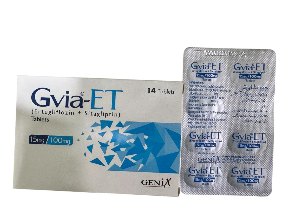 Gvia-ET  Tablets 15Mg+100Mg  (1 Strip = 7 Tablets)