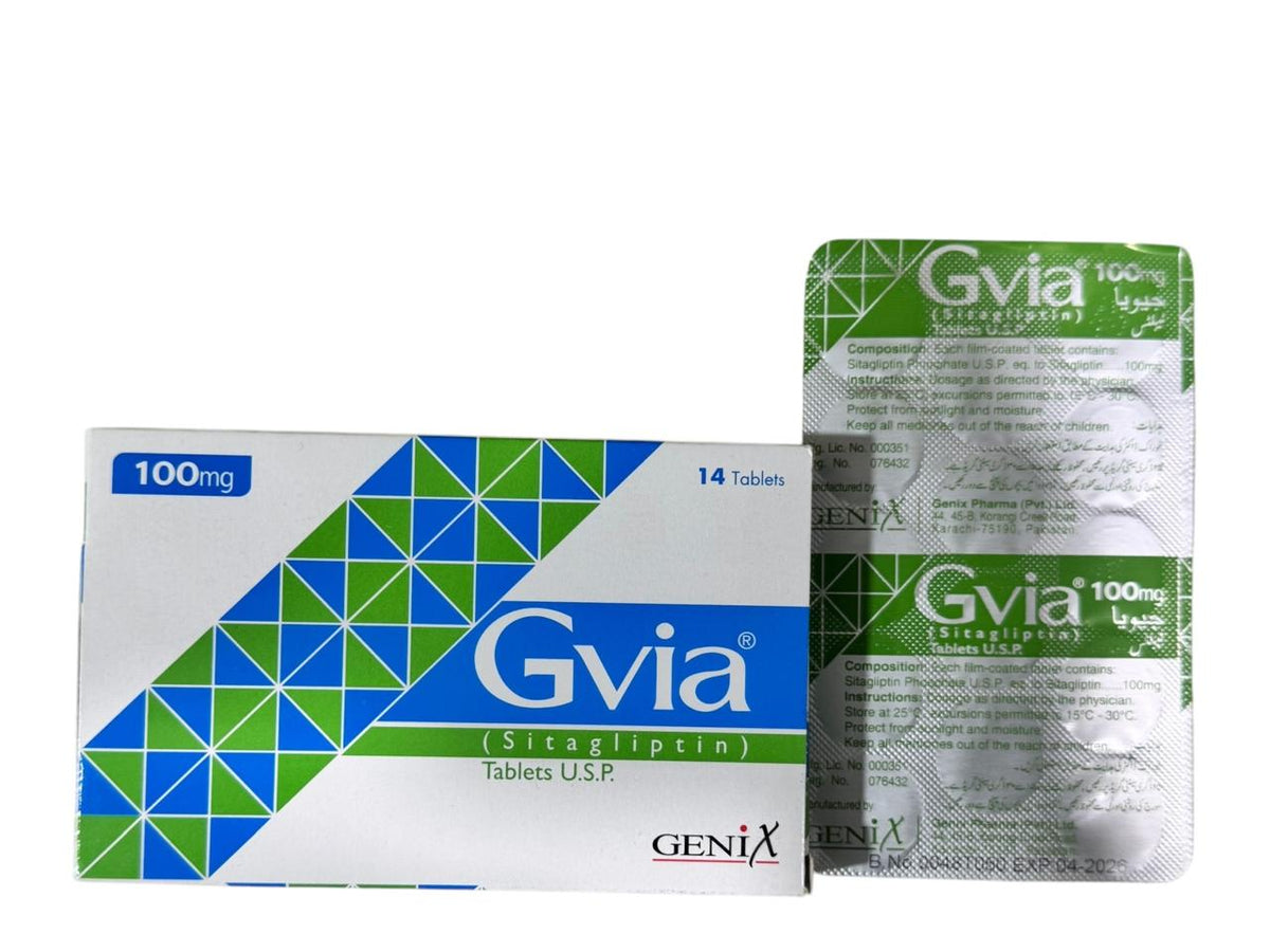 Gvia Tablets 100Mg (1 Box = 14 Tablets)