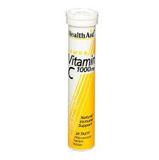 Healthaid Vitamin C Effervescent Lemon Flavour Tablets 1000Mg (1 Bottle = 20 Tablets)