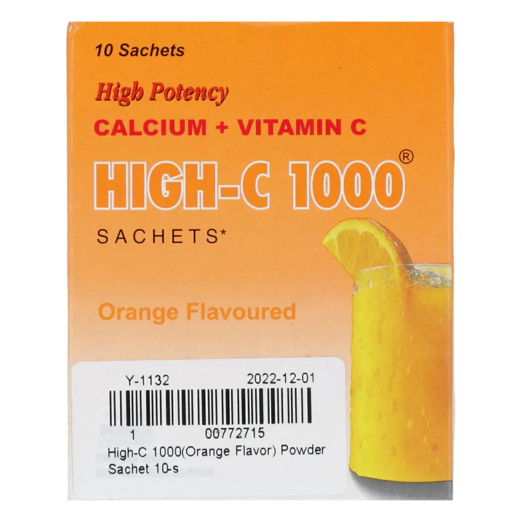 High-C 1000 Orange Flavored Sachets Pack 1000 mg powder ( 1 Sachet )