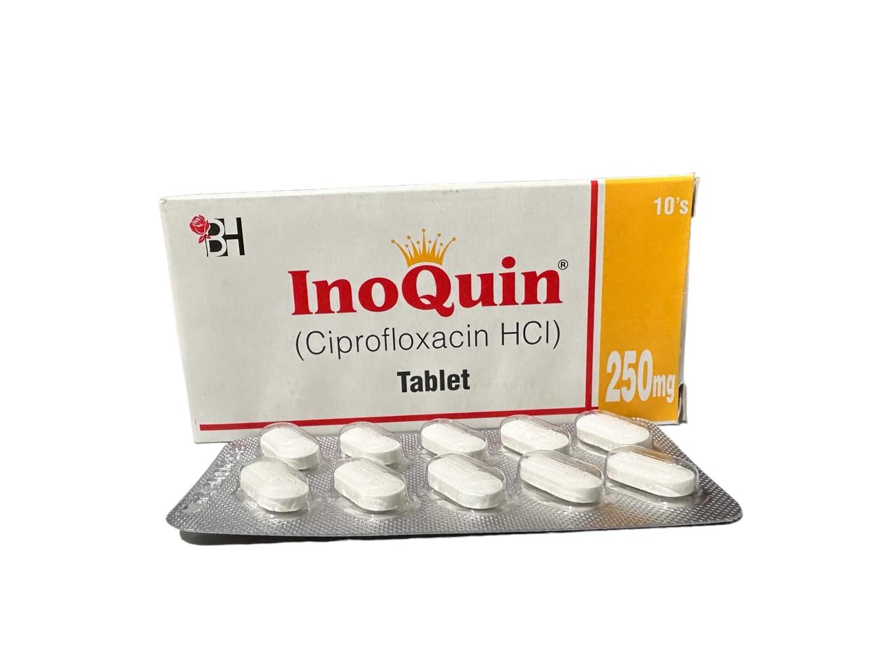 Inoquin Tablets 250Mg (1 Box = 10 Tablets) – Multan Plus Pharmacy