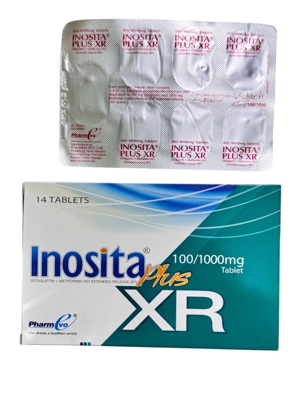 Inosita plus Xr Tablets 100Mg/1000Mg  (1 Strip = 7 Tablets)