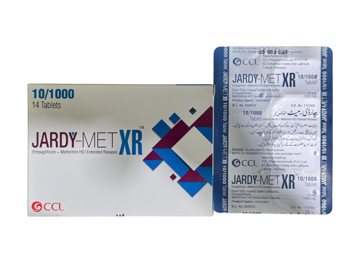 Jardy Met Xr  Tablets 10+1000Mg (1 Strip = 7 Tablets)