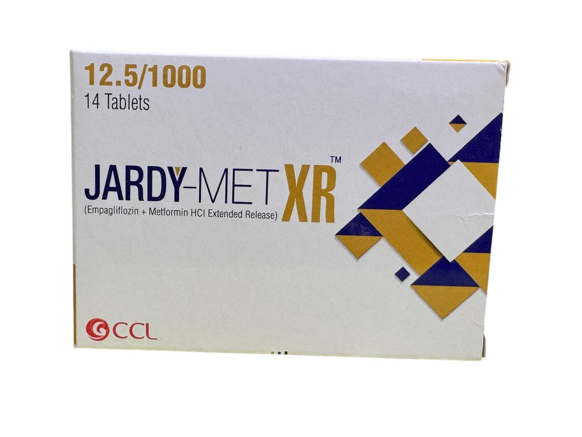 Jardy Met Xr  Tablets 12.5+1000Mg (1 Strip = 7 Tablets)