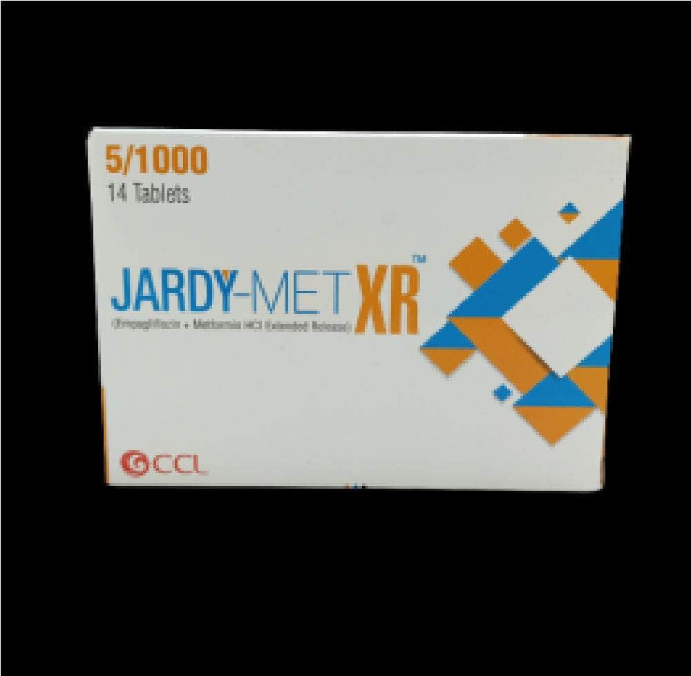 Jardy Met Xr  Tablets 5+1000Mg (1 Strip = 7 Tablets)