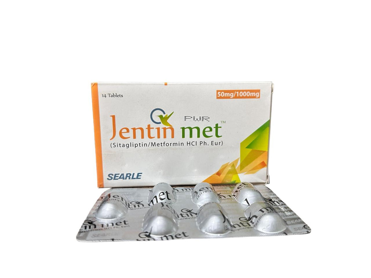 Jentin Met Tablets 50/1000Mg  (1 Strip = 7 Tablets)